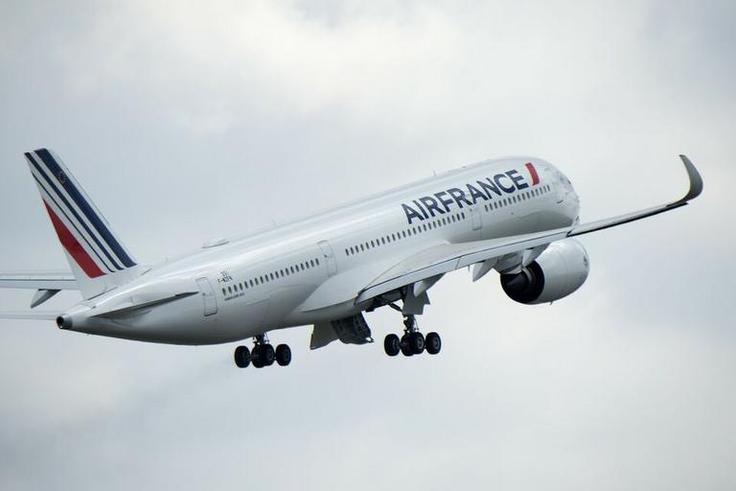 An Air France A350 on departure (Photo by Air France)