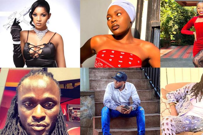 Clockwise: Sheebah Karungi, Ziza Bafana, Roger Lubega, LittleJoe, Spice Diana and Ritah Dancehall