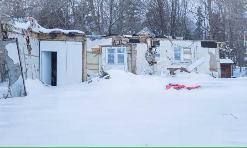 The remains of the former diplomatic residence of the Uganda High Commission at 235 Mariposa Ave. in Ottawa.