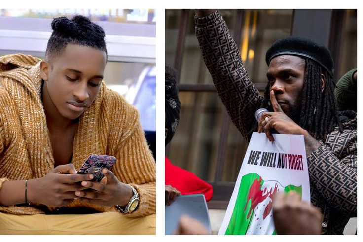 Singer Bruno K has called out fellow artists for ignoring the online protests, while other commentators urged them to follow the example of Nigerian artistes such as Burna Boy