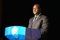 Guest of Honour for the day, Patrick Ocailap, Deputy Secretary to the Treasury, Ministry of Finance, Planning and Economic Development