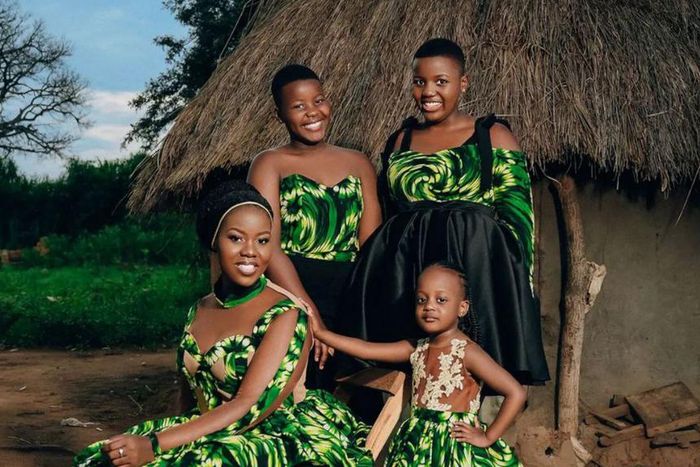 Faridah Nakazibwe with her daughters