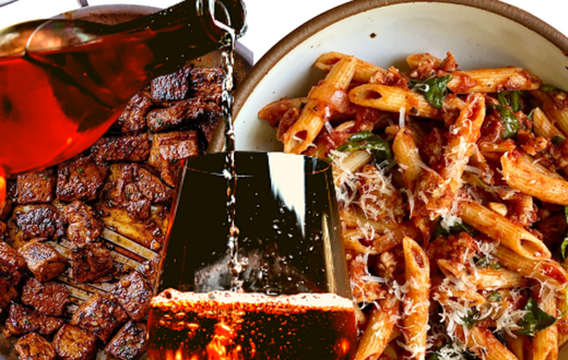 How to make tasty meat and pasta dish for Valentine's Day