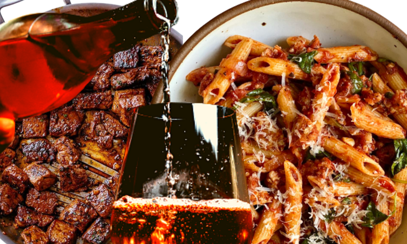 How to make tasty meat and pasta dish for Valentine's Day