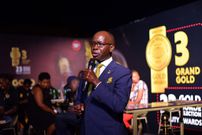 Hon Hamson Obua making his remarks