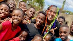 6ix9ine with Hypers Kids Africa
