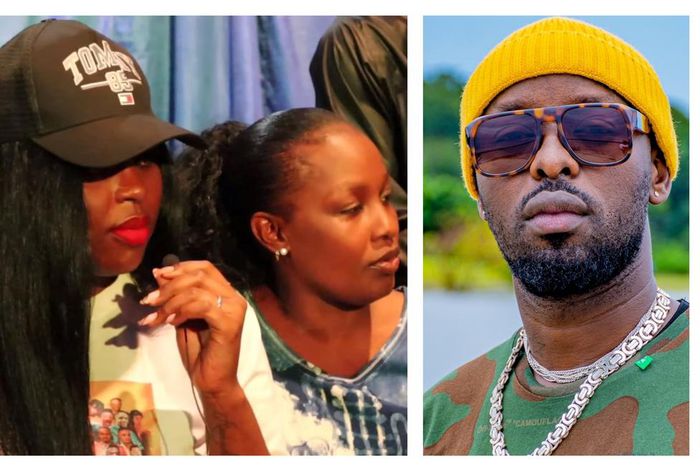 Singer Rema Namakula at her friend Eva Namulondo's press conference, refused to answer questions about Eddy Kenzo's Federation