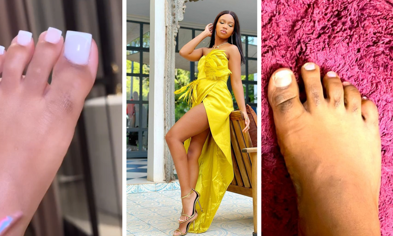 What you need to know about hairy toes/fingers: Gashumba shows off pedicure/COURTESY