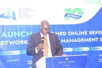 Keynote speaker Hassan Shire giving an address during the event