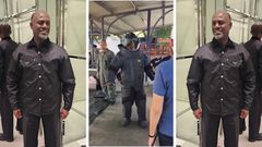 Andrew Mwenda launched inside a bomb suit in Thailand/Instagram
