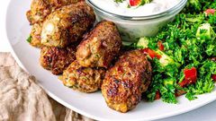 Meat, cucumber, yoghurt sauce and rice simple lunch ideas for him/Courtesy/ KetoLogic