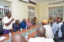 The Minister met with the district leaders from Greater Luwero