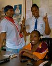 Visitation day: Winnie Nwagi at St. Lawrence Creamland campus with unknown child/Instagram