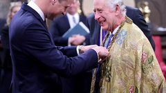 King Charles and Prince William at a coronation rehearsal.Chris Jackson/Buckingham Palace via Getty Images/Handout via REUTERS