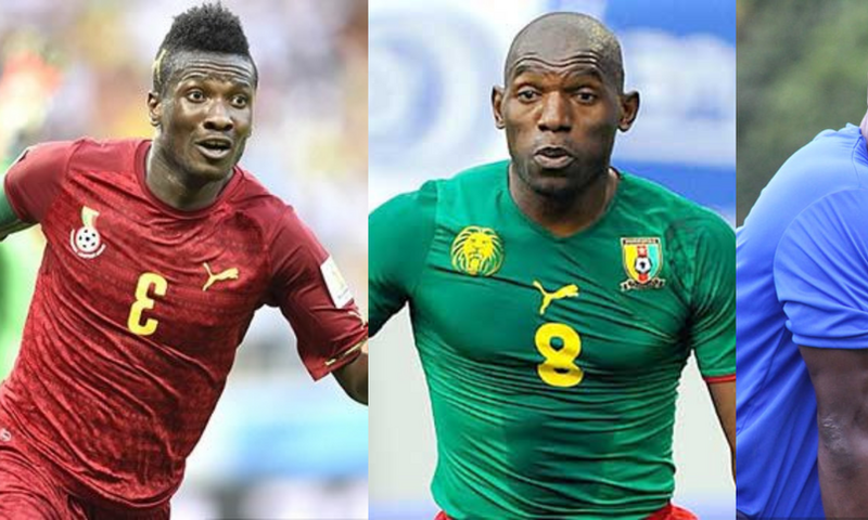 Asamoah Gyan, Geremi Sorele and Odartey Lamptey