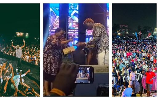 Prime Minister Robinah Nabbanja dolled out cash to Gravity Omutujju