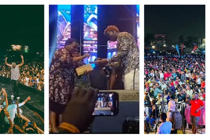 Prime Minister Robinah Nabbanja dolled out cash to Gravity Omutujju