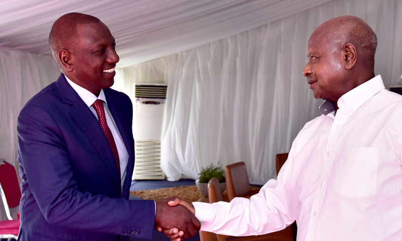 President William Ruto and Uganda's President Yoweri Museveni during a past meeting