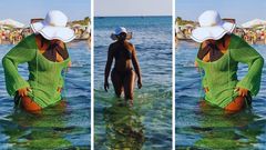 Throw away your beach sarong wrap for Iryn Namubiru's crochet beach cover-up/Instagram