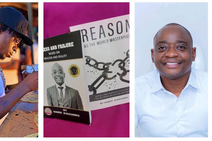 Hamis Kiggundu donated copies of his self-help books to Alien Skin