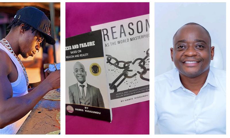 Hamis Kiggundu donated copies of his self-help books to Alien Skin