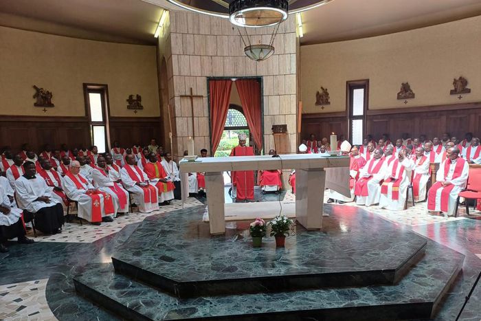 Eucharistic Celebration was presided over by H.E. Cardinal Francis Arinze, with H.E. Archbishop Fortunatus Nwachukwu also in attendance