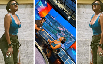 Irene Ntale broke the rules of TV appearance for this vacation outfit/Instagram