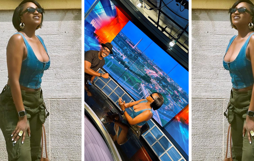 Irene Ntale broke the rules of TV appearance for this vacation outfit/Instagram