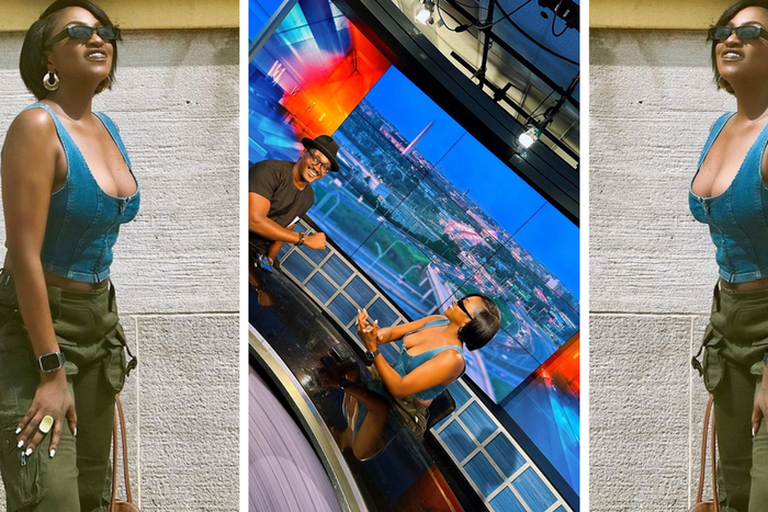 Irene Ntale broke the rules of TV appearance for this vacation outfit/Instagram