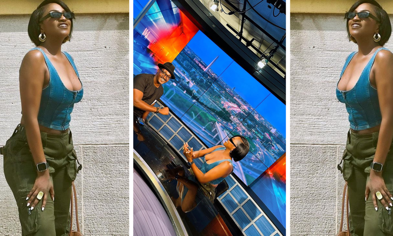 Irene Ntale broke the rules of TV appearance for this vacation outfit/Instagram