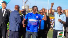 Katikkiro Owek. Peter Mayiga celebrates SC Villas triumph in the Startimes Uganda Premier League