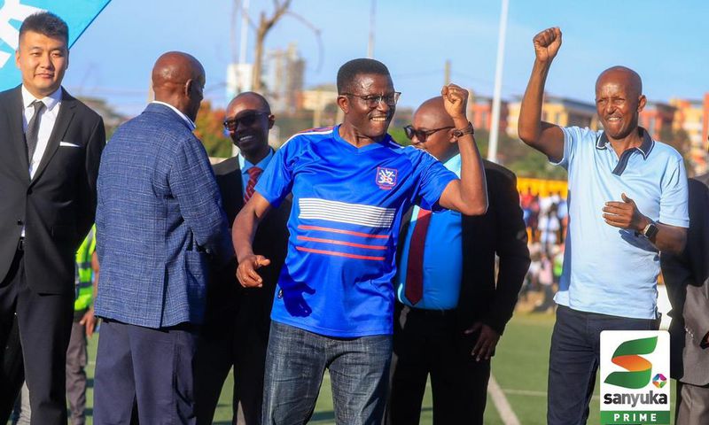 Katikkiro Owek. Peter Mayiga celebrates SC Villas triumph in the Startimes Uganda Premier League