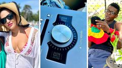 Daniella gifts Chameleone expensive music gadget/Instagram