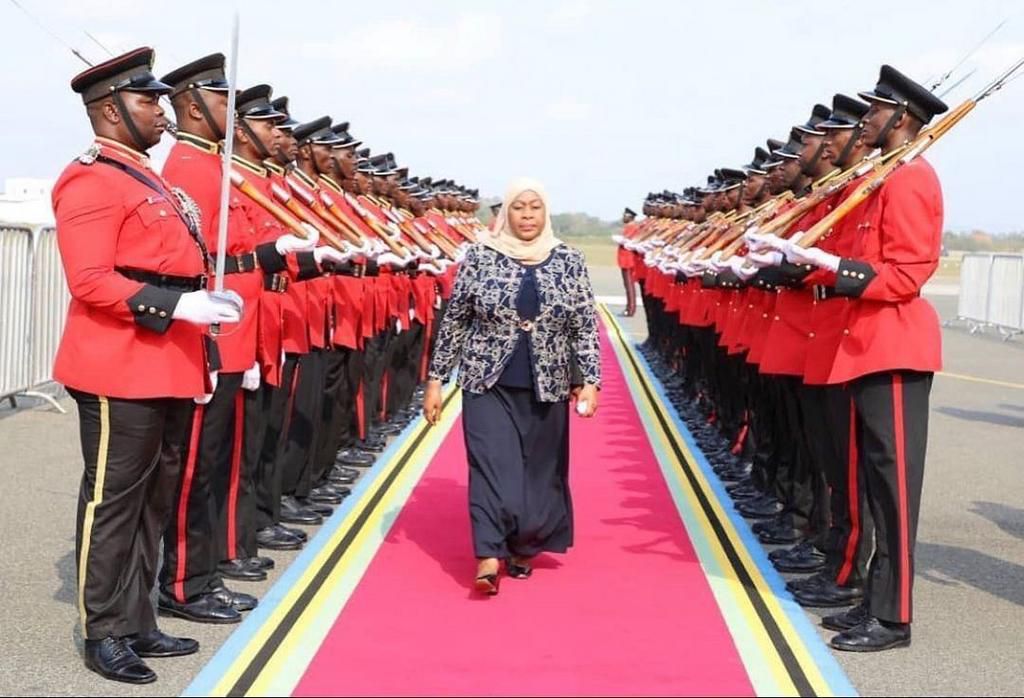 Diamond Platnumz with President Mama Samia Suluhu Hassan
