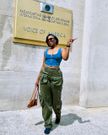 Irene Ntale broke the rules of TV appearance for this vacation outfit/Instagram