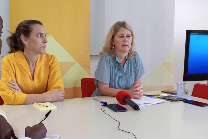 H.E Maria Håkansson, Ambassador of Sweden to Uganda and Maria Lofstrand, the Deputy Head of Cooperation at the Swedish Embassy