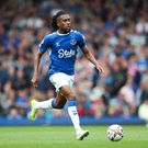 Alex Iwobi in action for Everton in the Premier League