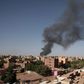 Smoke is seen in Khartoum, Sudan, Wednesday, April 19, 2023.AP Photo/Marwan Ali, File