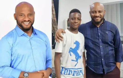 Yul Edochie and First son