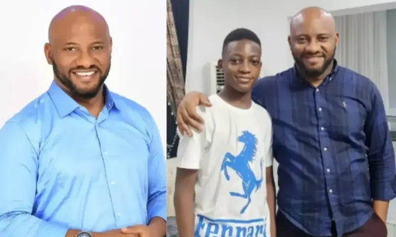 Yul Edochie and First son