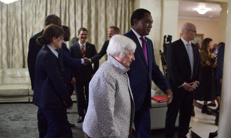 US Treasury Secretary Janet Yellen on her trip to Zambia