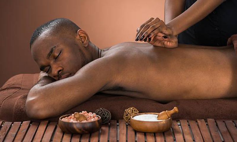 A man getting a massage