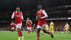 Eddie Nketiah opened the scoring for Arsenal in their win against Bodoe
