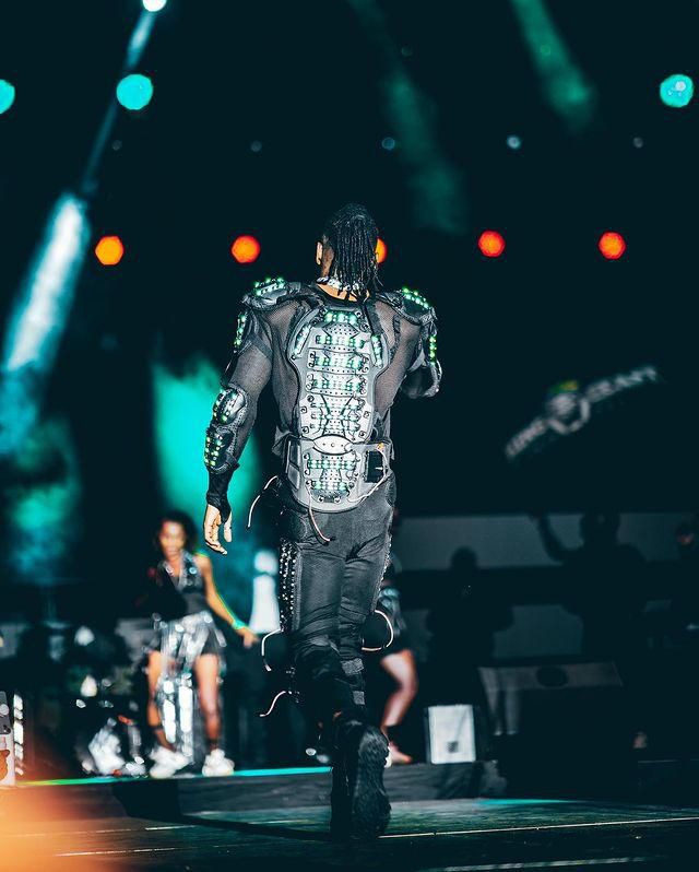 Pallaso's Predator costume at the Love Fest concert/Instagram