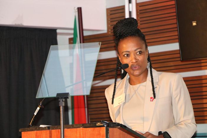 Tshidi Ramogase, the CCBA Chief Public Affairs, Communication and Sustainability Officer,