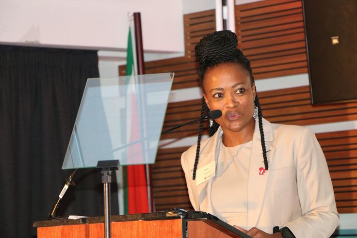 Tshidi Ramogase, the CCBA Chief Public Affairs, Communication and Sustainability Officer,
