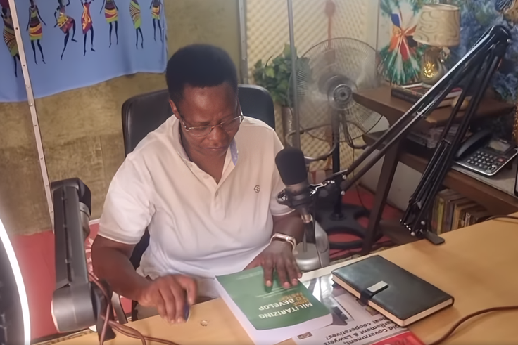MP Betty Nambooze in her home-based studio
