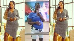 Flavia Tumusiime. In the middle is a screengrab from the video.