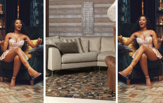 Sheebah's unique mansion floor is only matched by this denim floor trend/Instagram