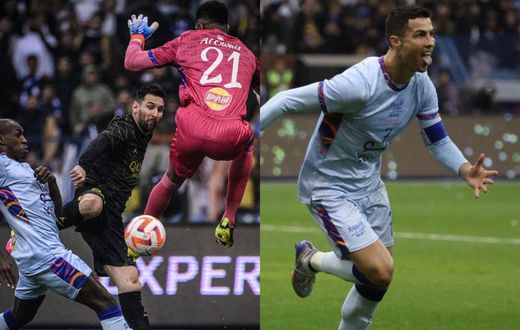 Ronaldo and Messi have both scored in Saudi Arabia friendly